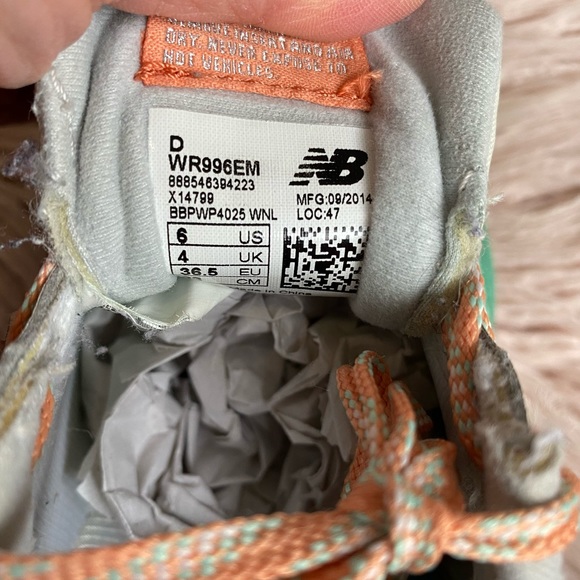 ⛔️Sold⛔️New Balance 996 women sneakers runners shoes AU6 - Picture 9 of 9